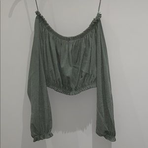 Zara off the shoulder blouse!